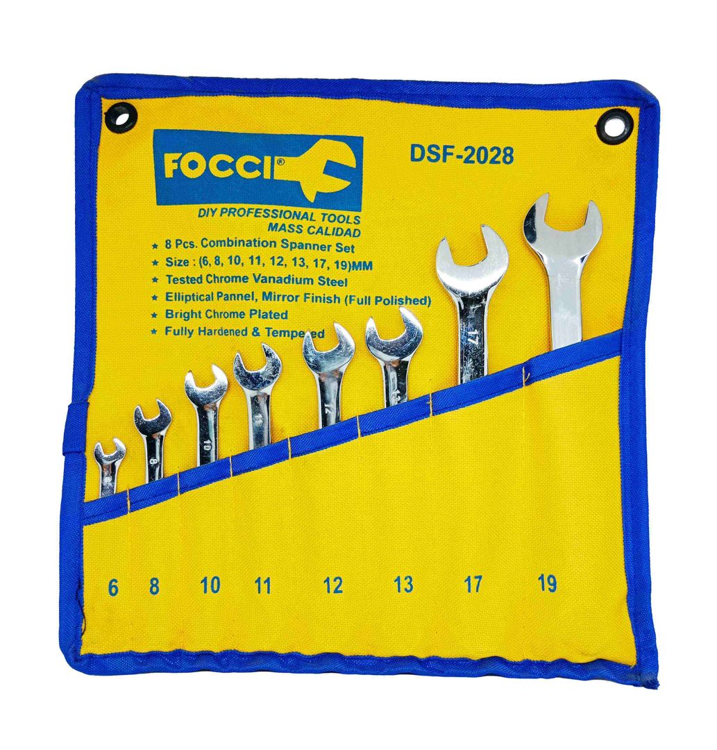 LLAVE MIXTA CRV FOCCI SET 8PCS 