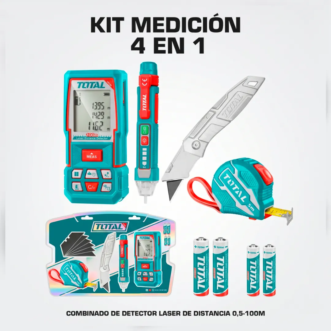 KIT COMBINADO DE DETECTOR LASER DE DISTANCIA 0,5-100M