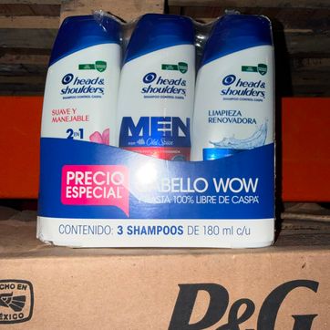 Imagen del producto Head shoulder 3pack 180ml 