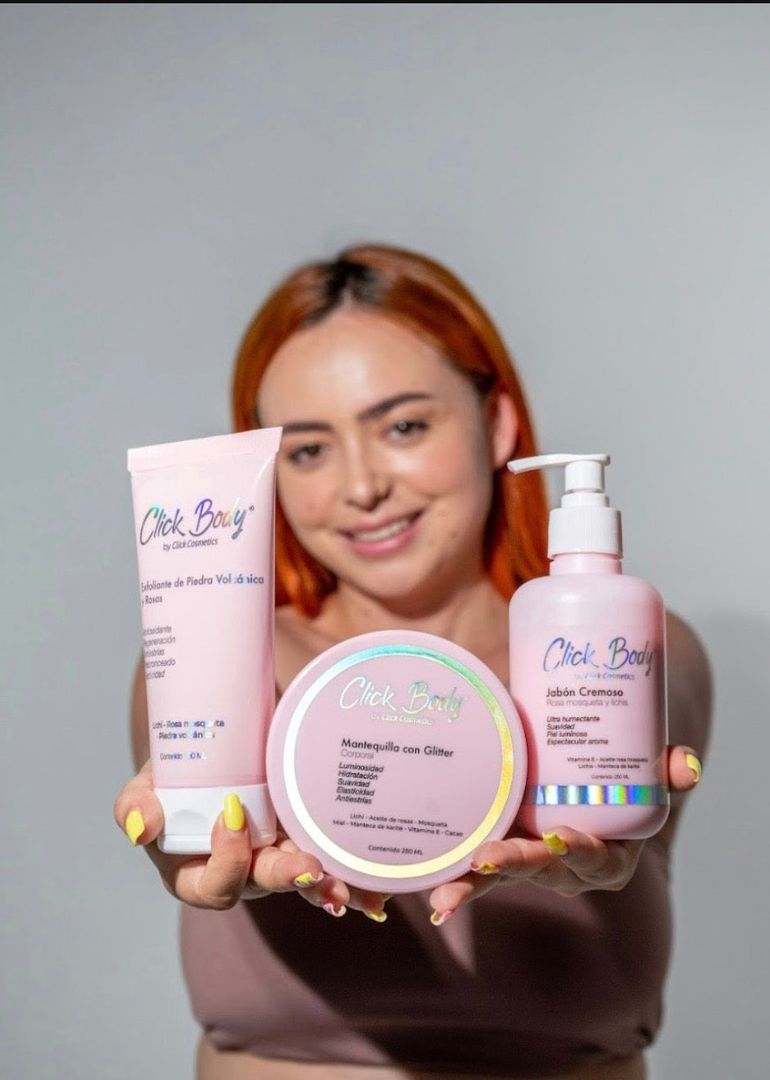 Kit corporal piel de porcelana y Glow clickhair