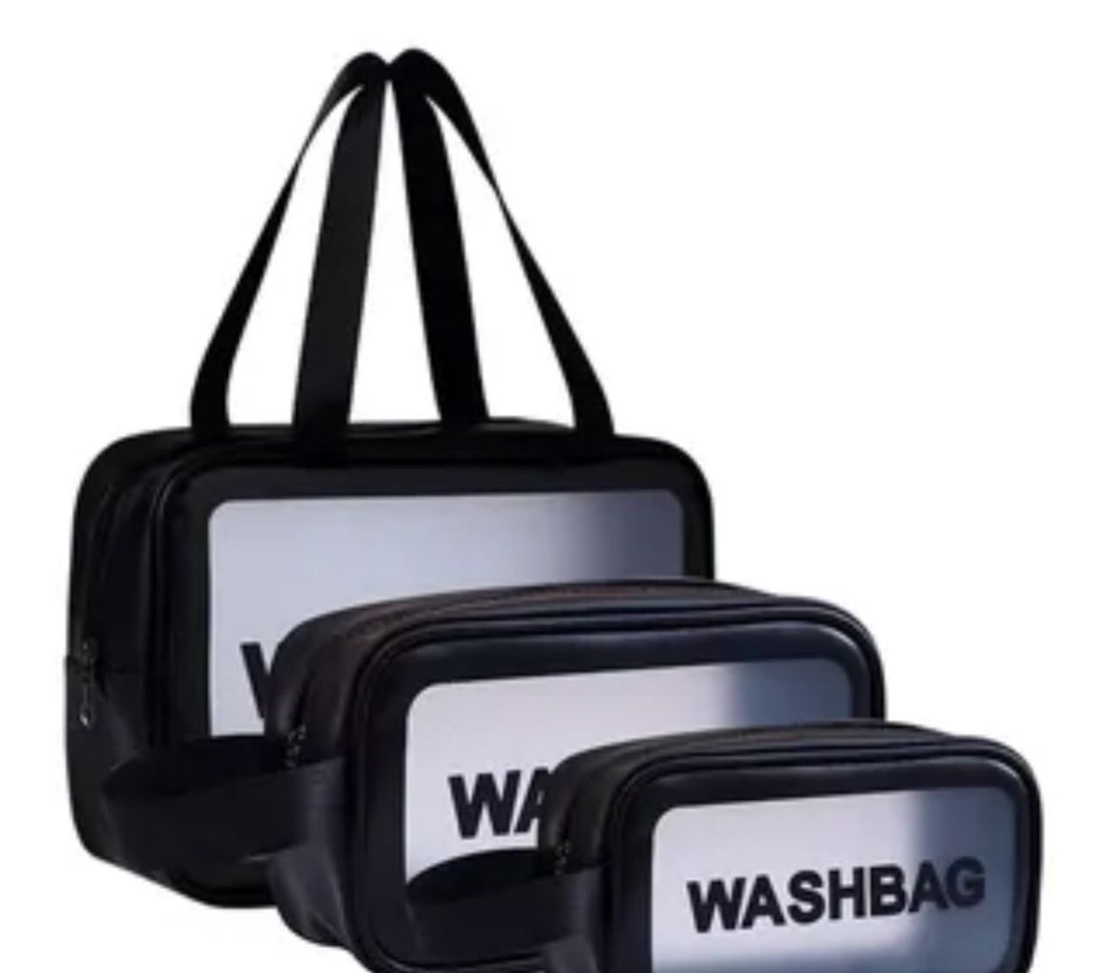 757- ORGANIZADOR WASH TONO ROSA O NEGRO PEQUEÑO  WASHBAG