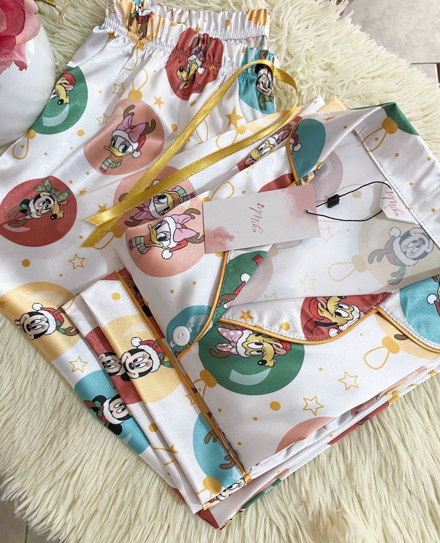 Set "Mickey Navideño" / Seda