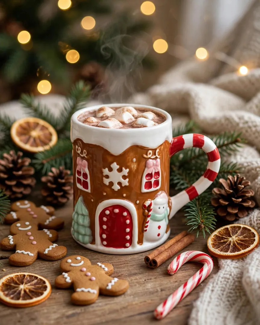 Taza casita de jengibre 