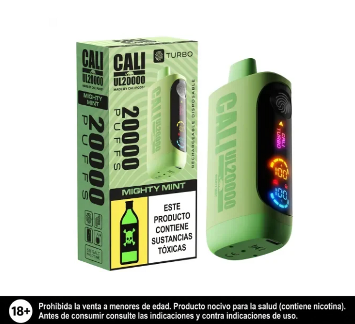 Vape Cali Mighty Mint 20.000 Puffs
