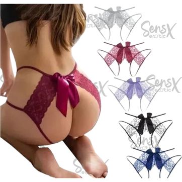 Imagen del producto  Tangas de Encaje Sexy con Moño – Sensualidad y Comodidad en un Diseño Irresistible