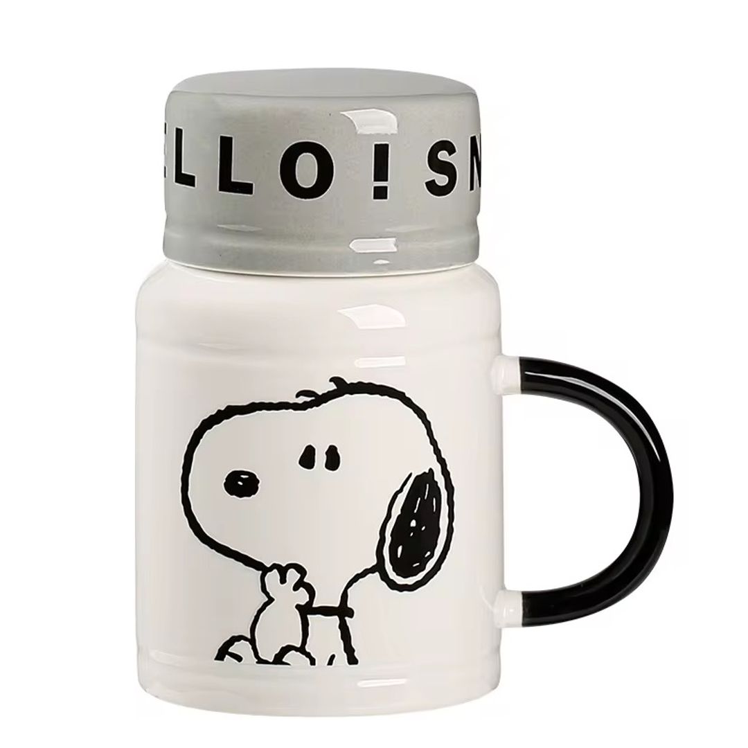 Mug snoopy tapa vaso 