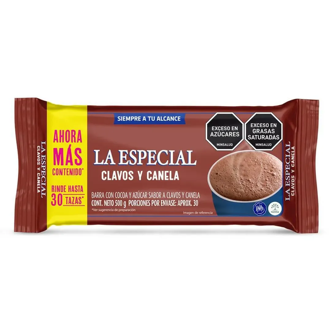 CHOCOLATE ESPECIAL CYC*500G 30 TAZAS