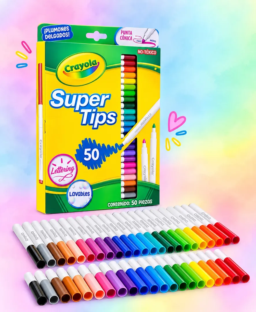 Marcadores Supertips x 50