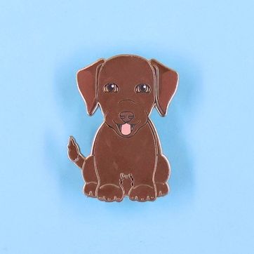 PIN LABRADOR CHOCOLATE - imagen 1