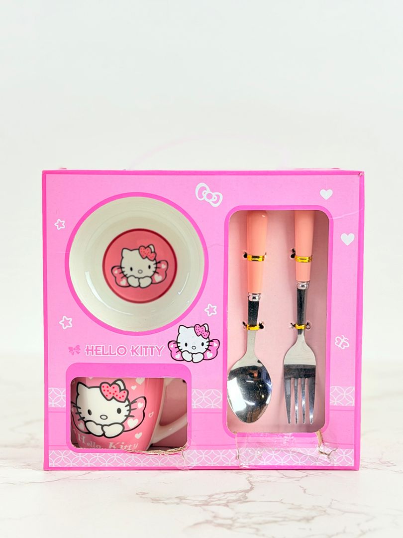 SET VAJILLA HELLO KITTY 