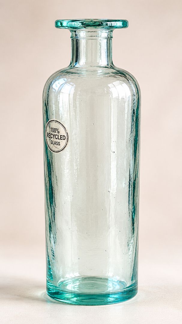 Botella Vidrio Reciclado Mediana