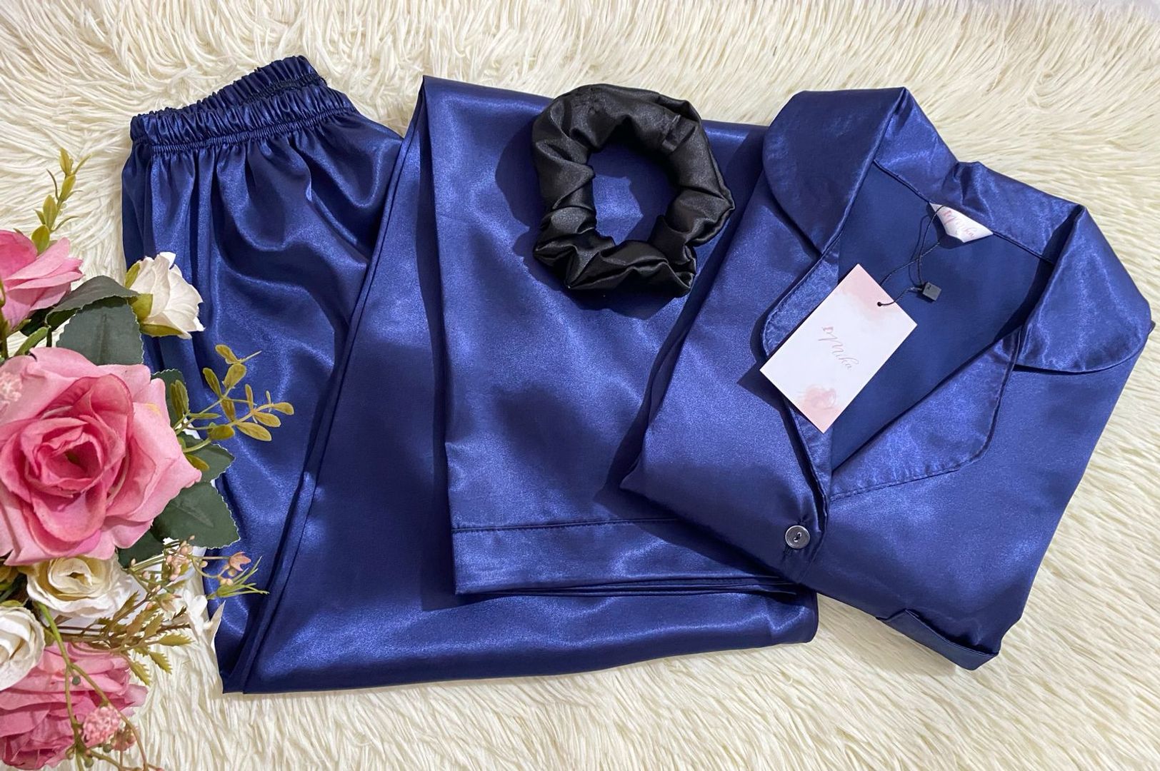 Set "Azul marino" / Seda 