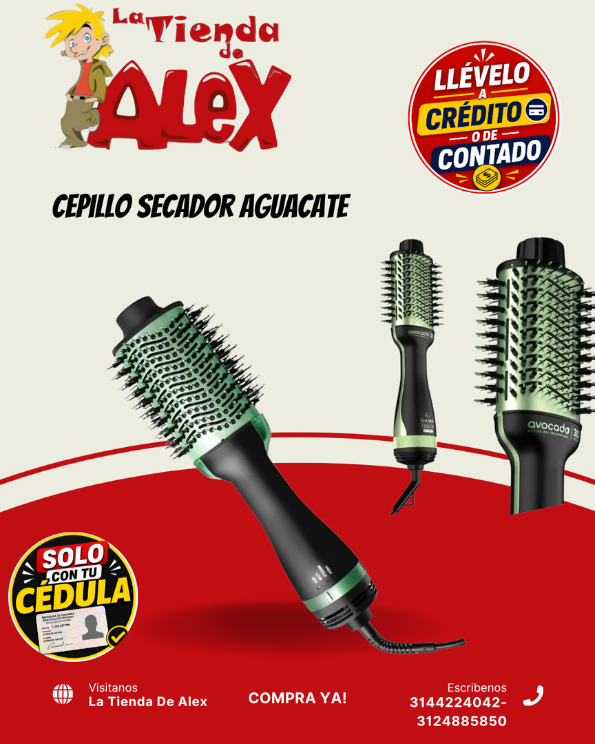 Cepillo Secador Aguacate