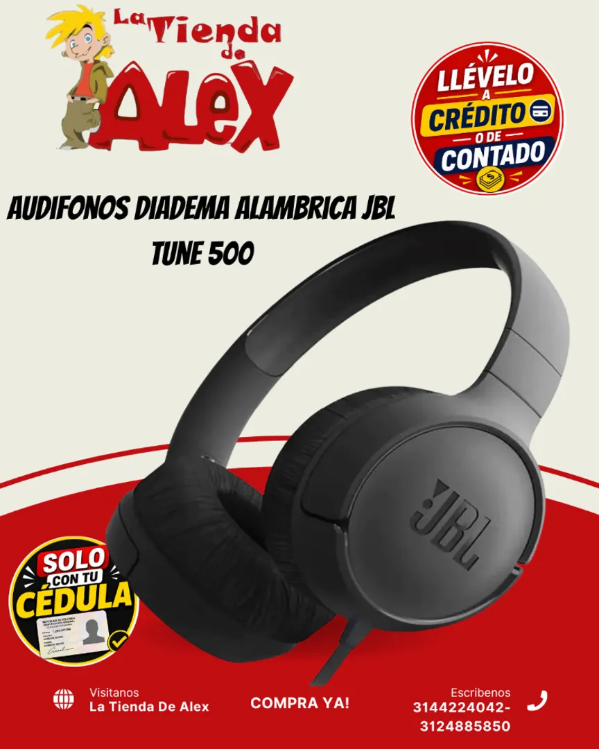 Audifonos Diadema Alambrica JBL Tune 500