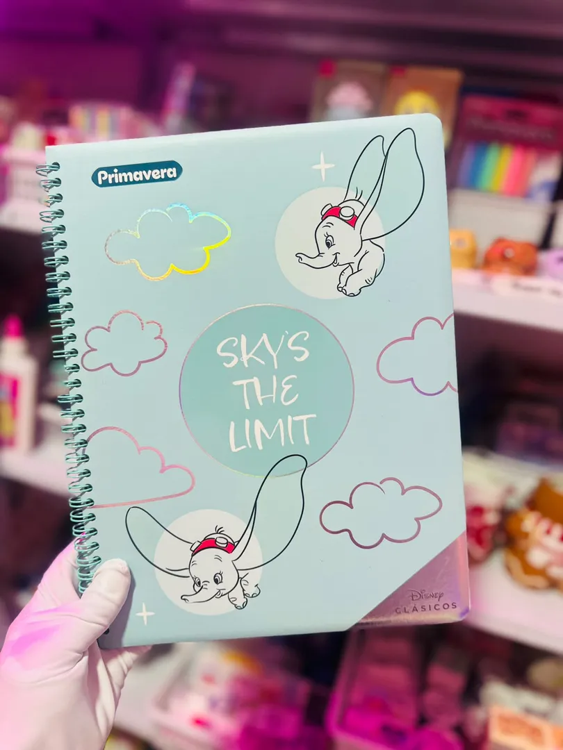 Cuaderno Argollado Grande Cuadros Dumbo