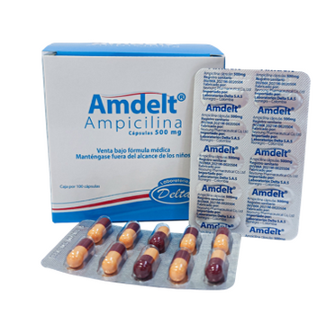 Imagen del producto AMDELT 500MG (AMPICILINA) SOB X 10 CAPS