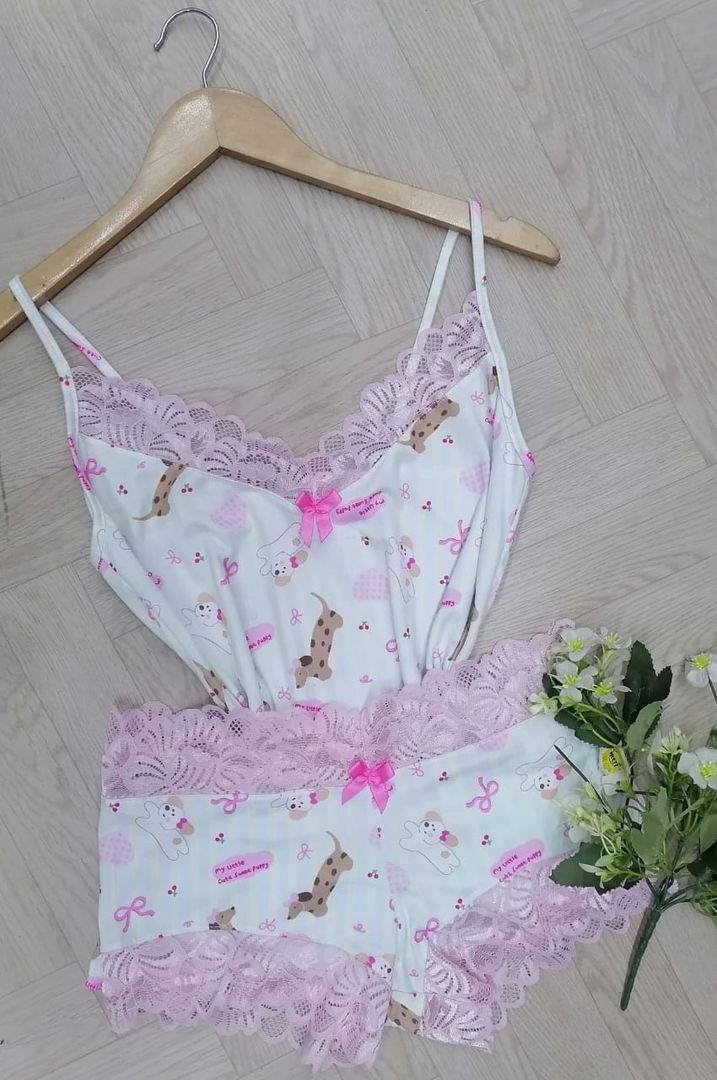 Pijama cachetero perros