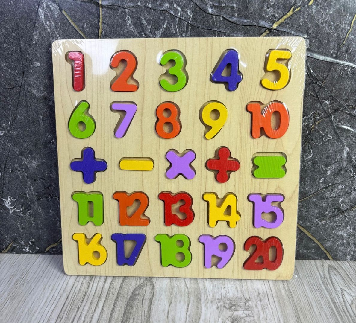 Didáctico madera letras figuras o números 