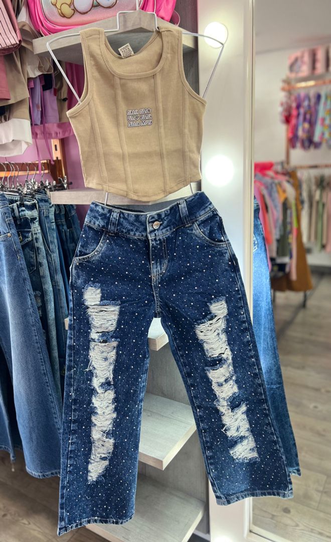 Conjunto de Jean Brillos