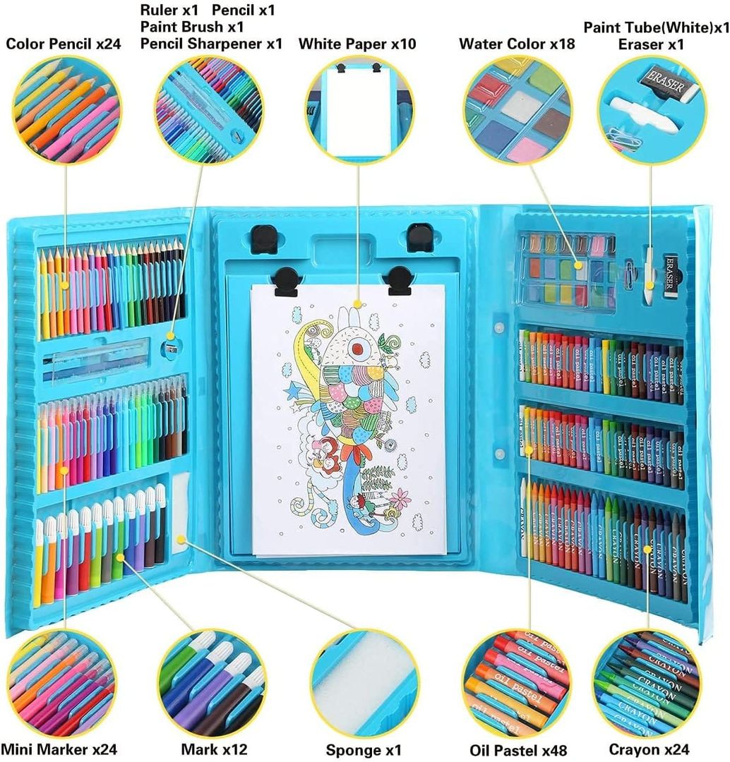 SET DE COLORES 208 PIEZAS