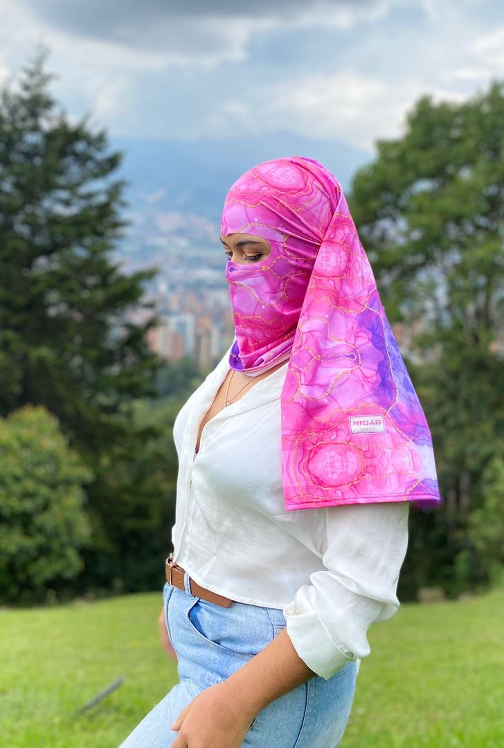NIQAB MALMOL ROSADO 
