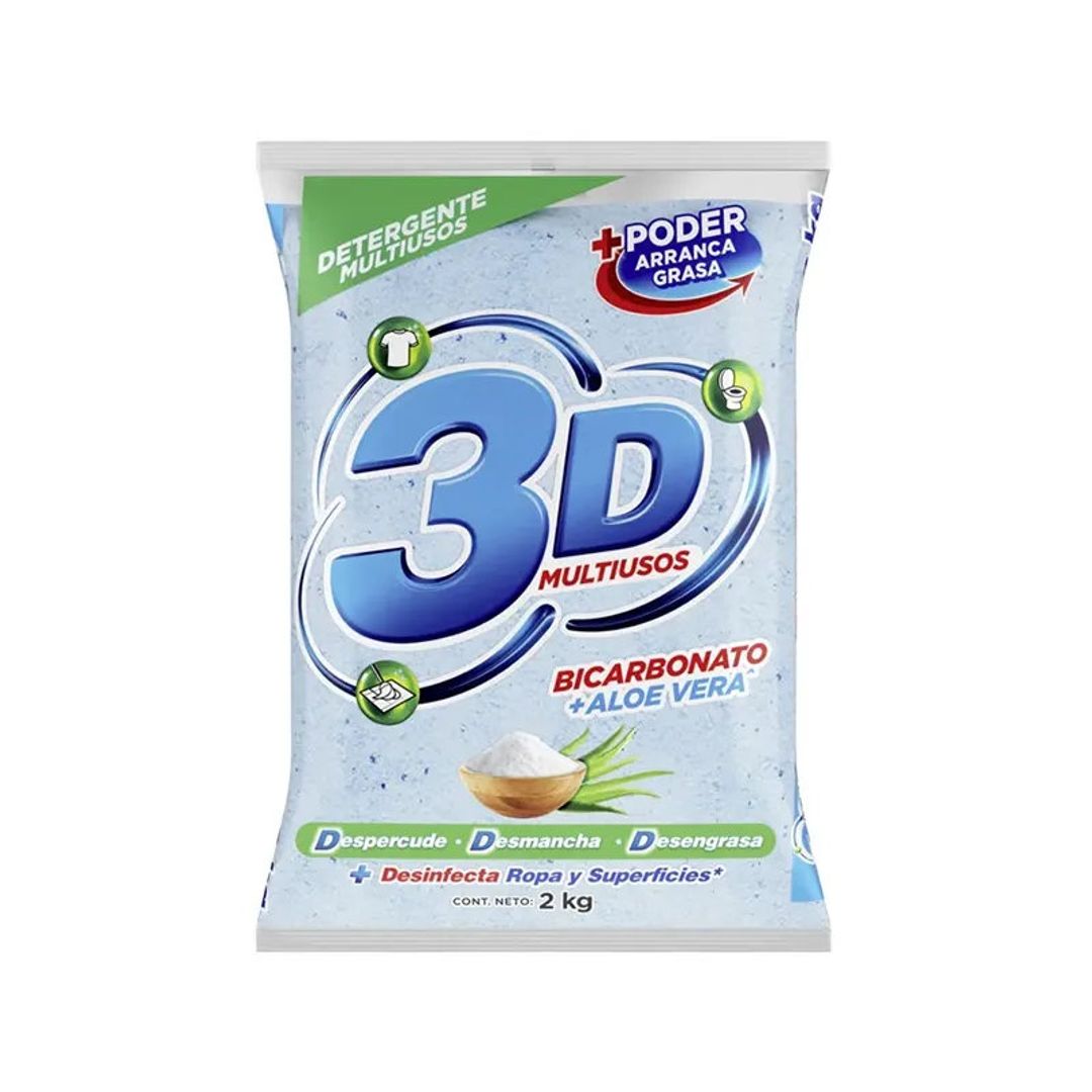 DETERGENTE POLVO 3D*2000G