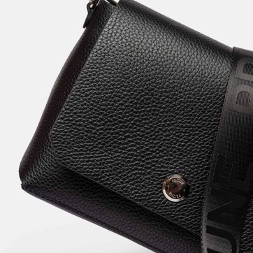 Bandolera MALDIVA NEGRO en cuero graneado  - imagen 1