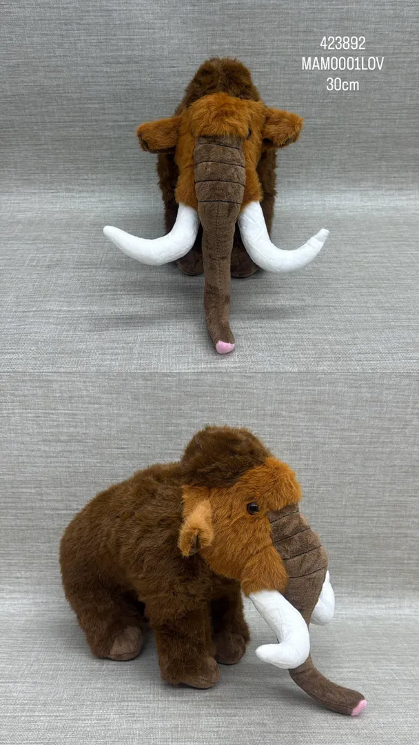 MAMUT MARRON DE PELUCHE 30 CM