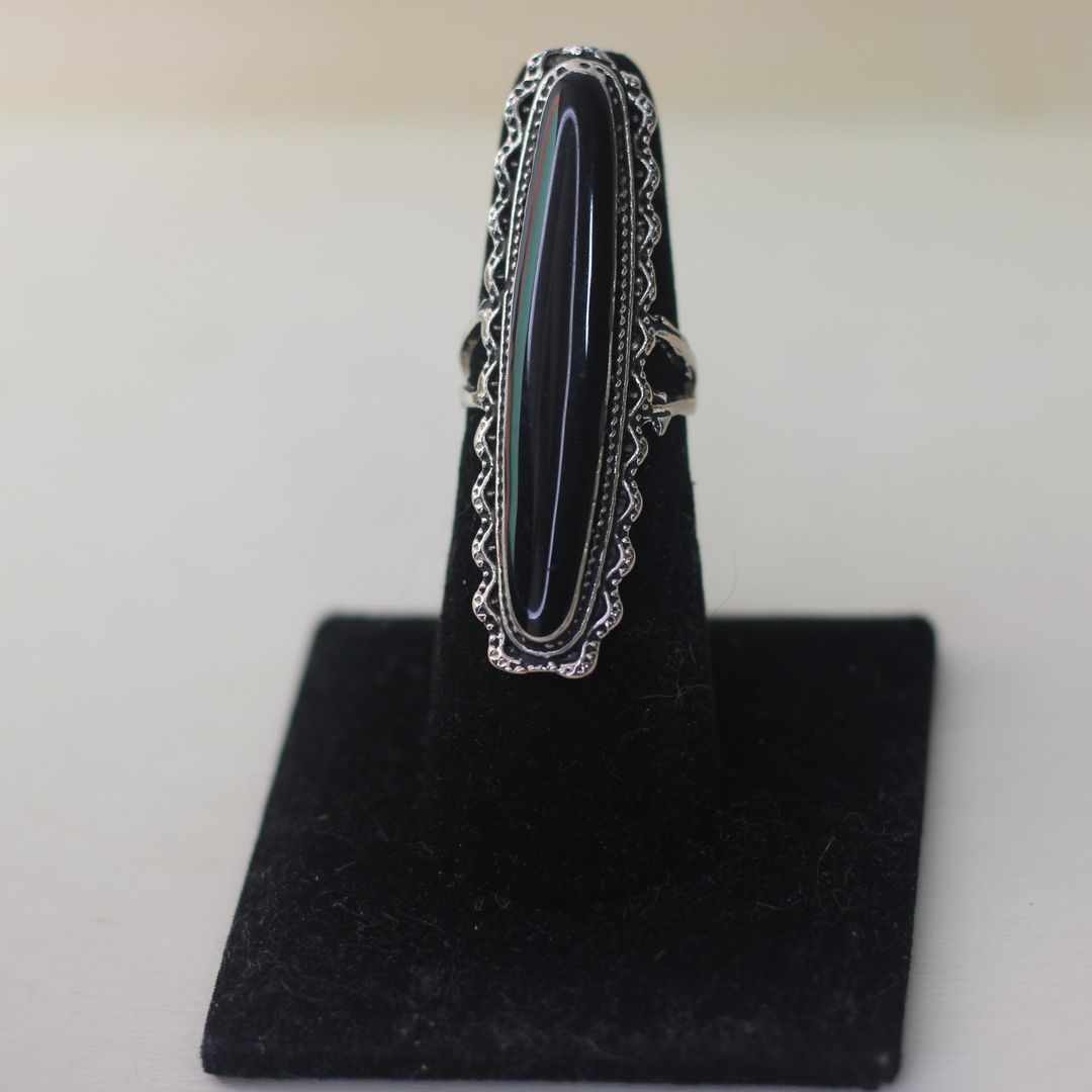 ANILLO LARGO NEGRO