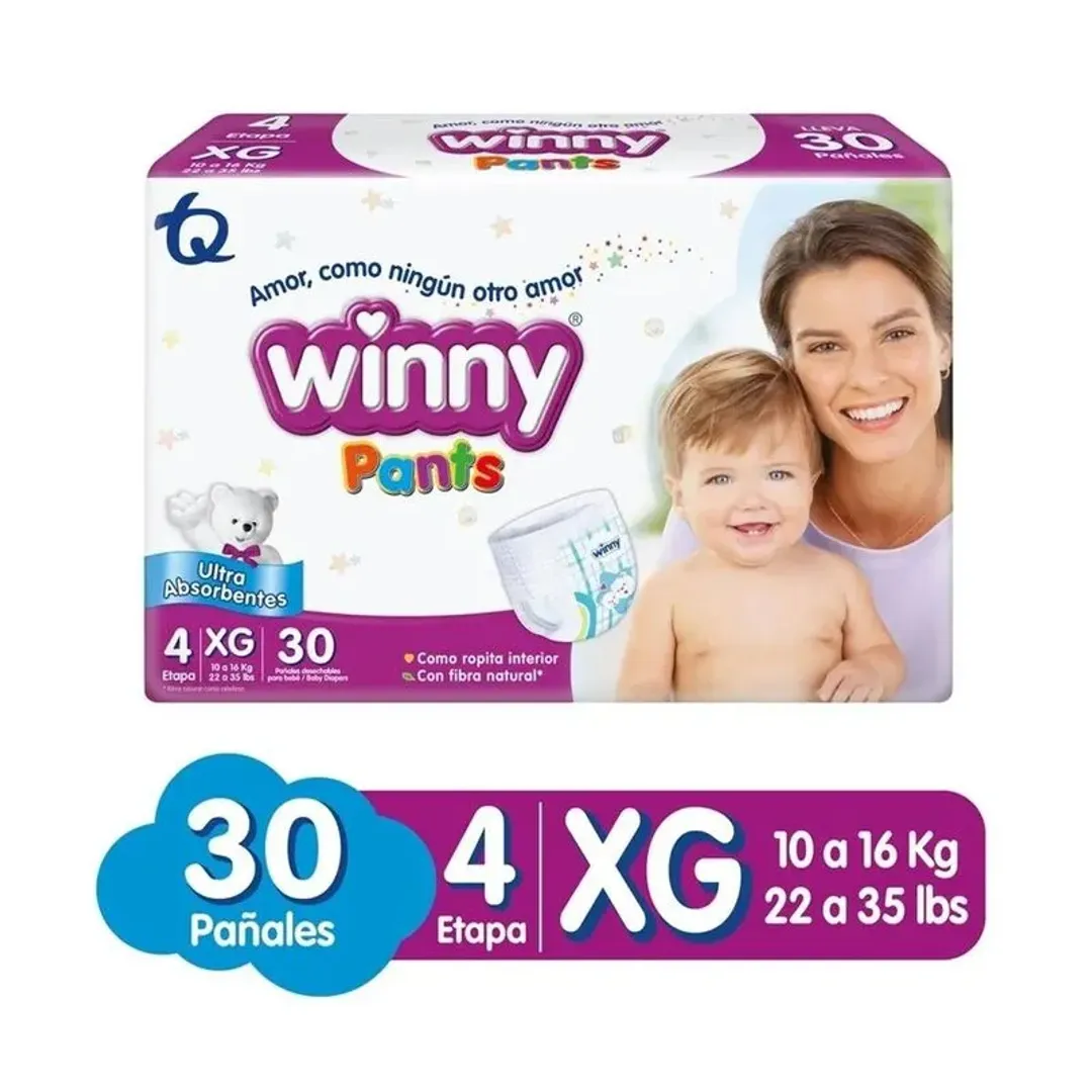 PAÑAL WINNY PANTS ETAPA 4 X 30 UND