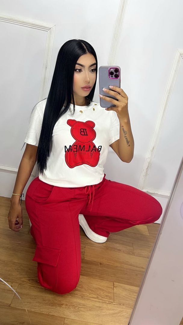 SET CARGO CON BOLSILLO + BLUSA 