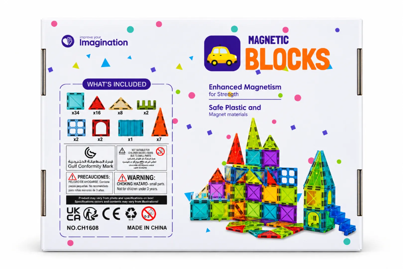 SET DE CONSTRUCCION LEGOS MAGNETICOS BLOCKS 72 PCS