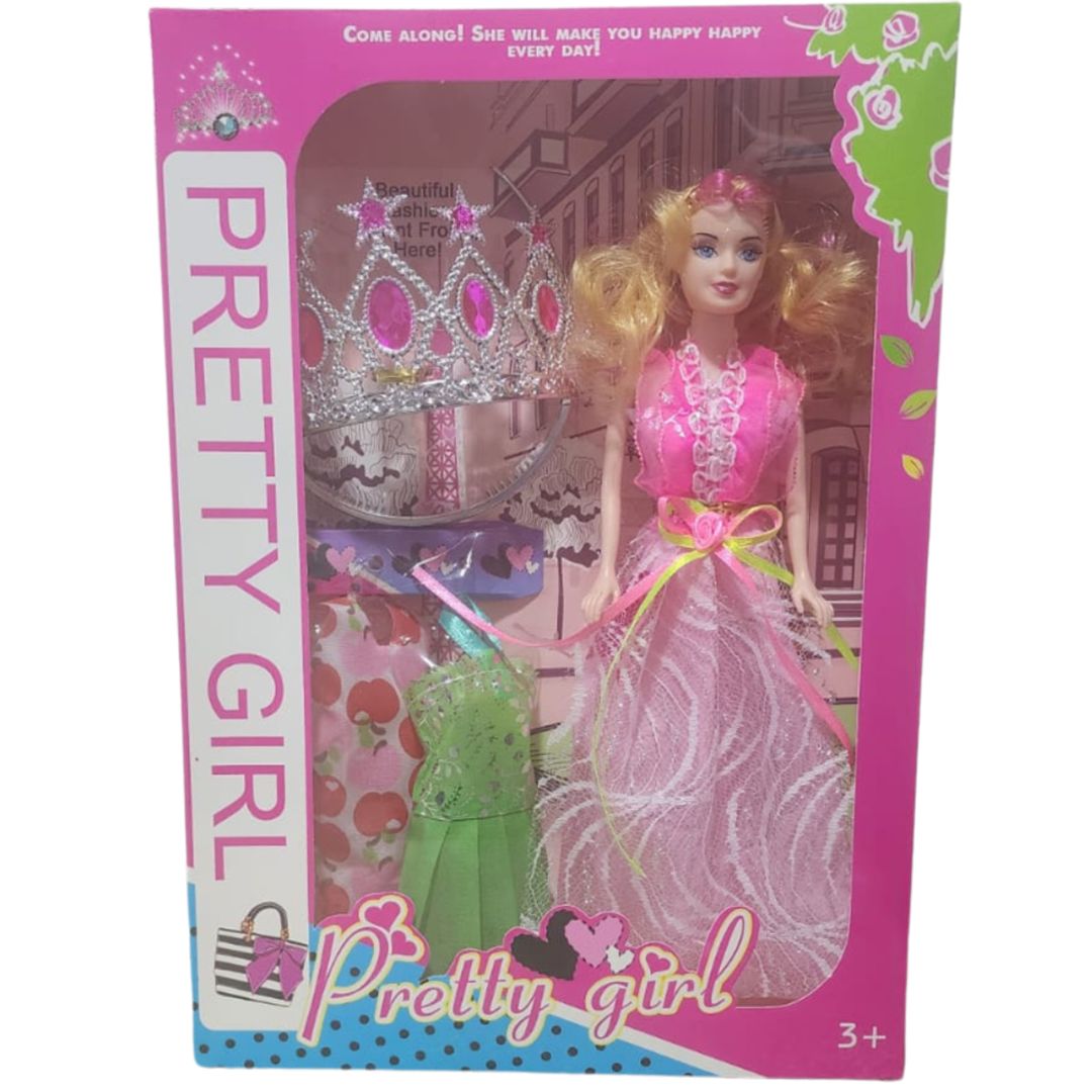 Muñeca Vestido Corona Vestidos Princesa Juguete