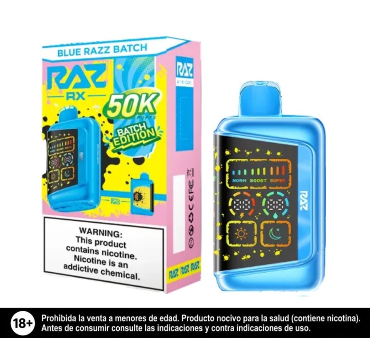 Raz Blue Razz Batch 50.000 Puffs