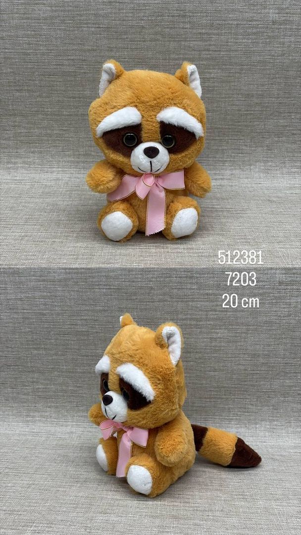 MAPACHE CON MOÑO 20 CM