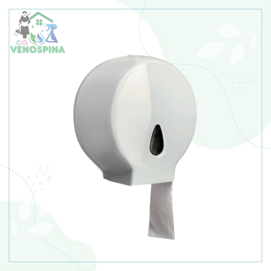 DISPENSADOR DE PAPEL HIGIENICO INSTITUCIONAL BLANCO