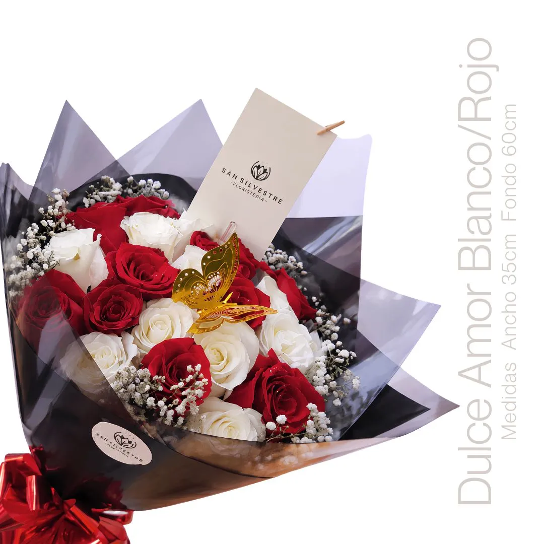 DULCE AMOR  BLANCO/ROJO 