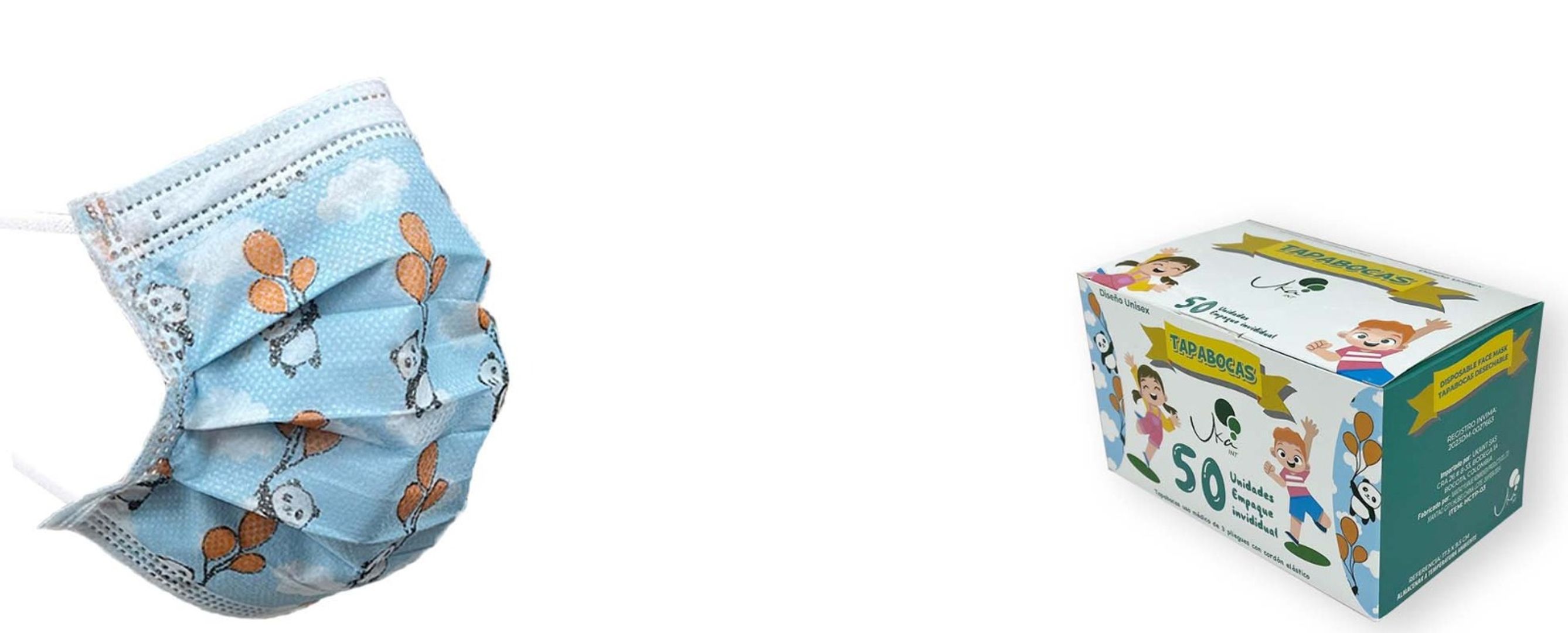   I. TAPABOCAS NIÑO EMPAQUE INDIVIDUAL CJ X 50 UND 