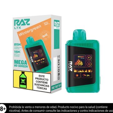 Imagen del producto Raz Wintergreen 25.000 Puffs