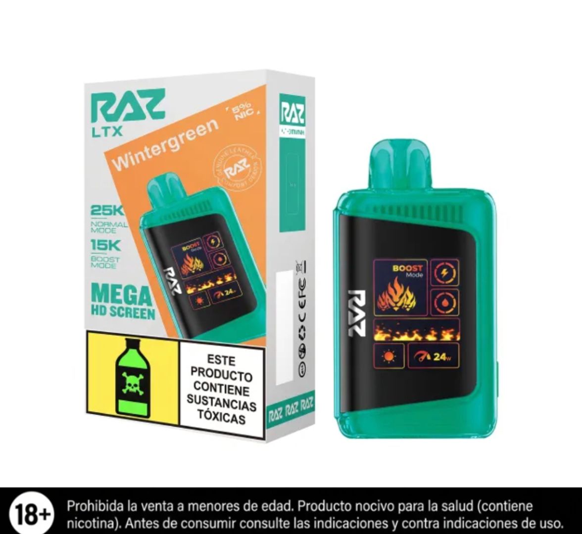 Raz Wintergreen 25.000 Puffs