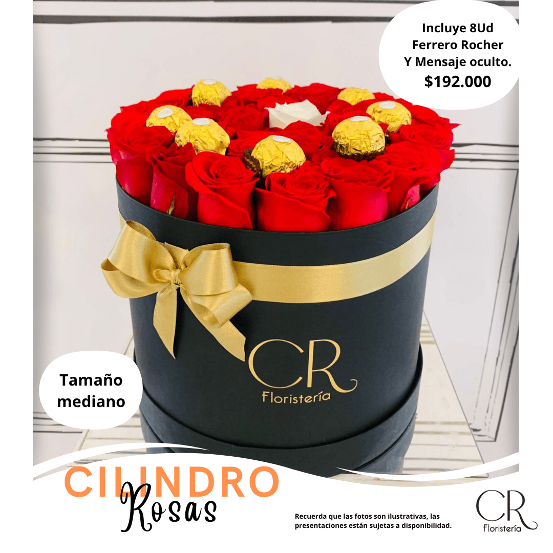 Cilindro Deluxe de Rosas