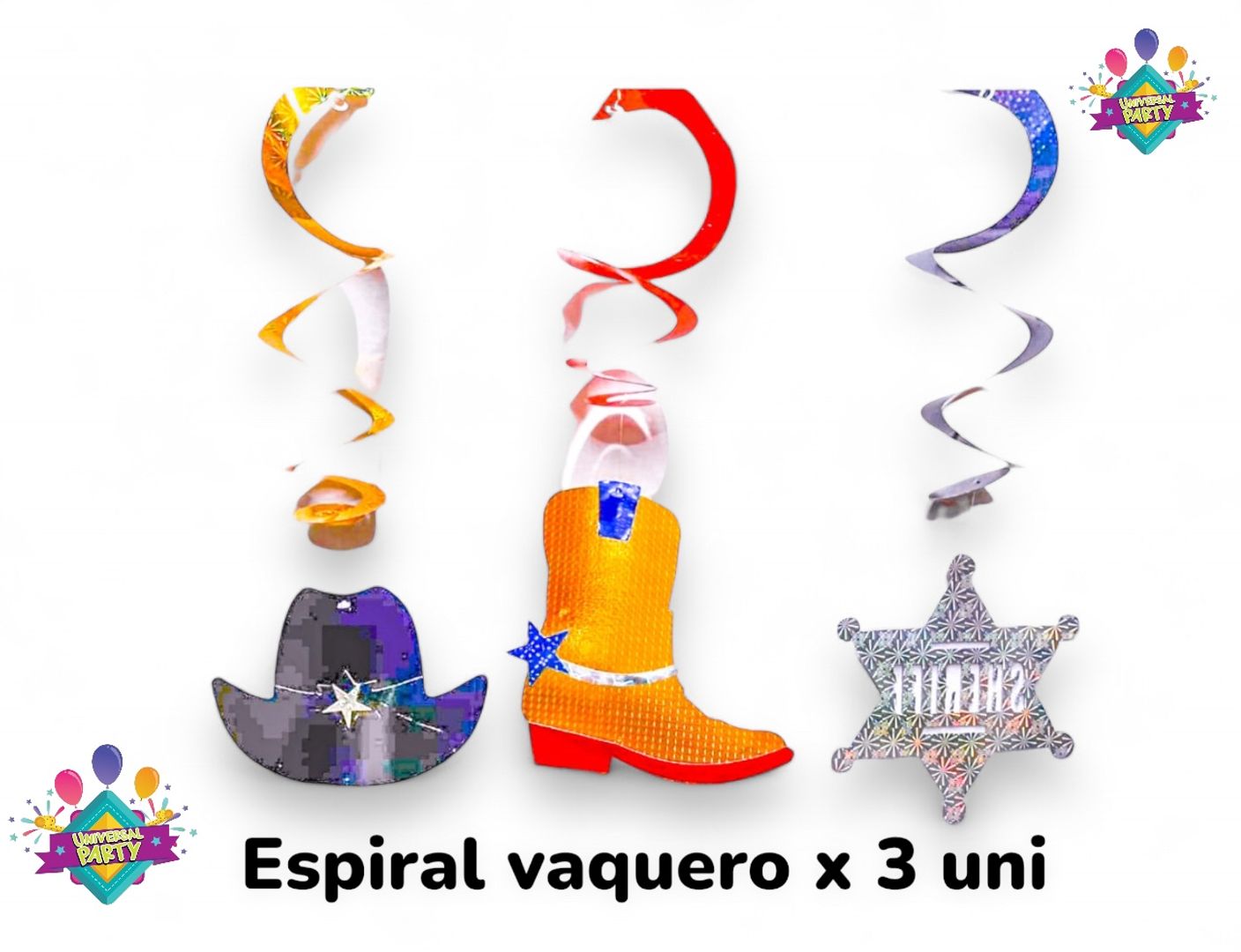 ESPIRAL VAQUERO X 3 UNI