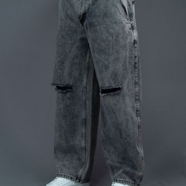 JEANS BAGGY CORREAS GRIS - imagen 2