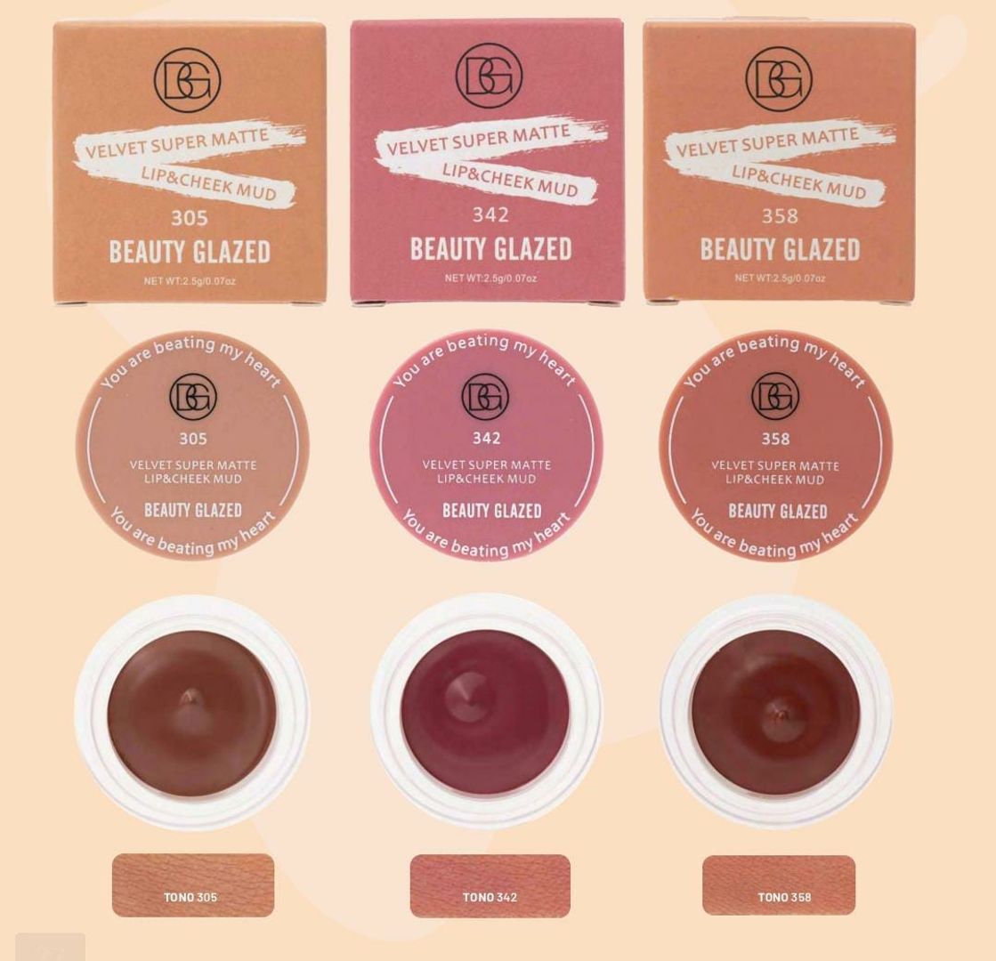 RUBOR Y LABIAL VELVET BEAUTY GLAZED 