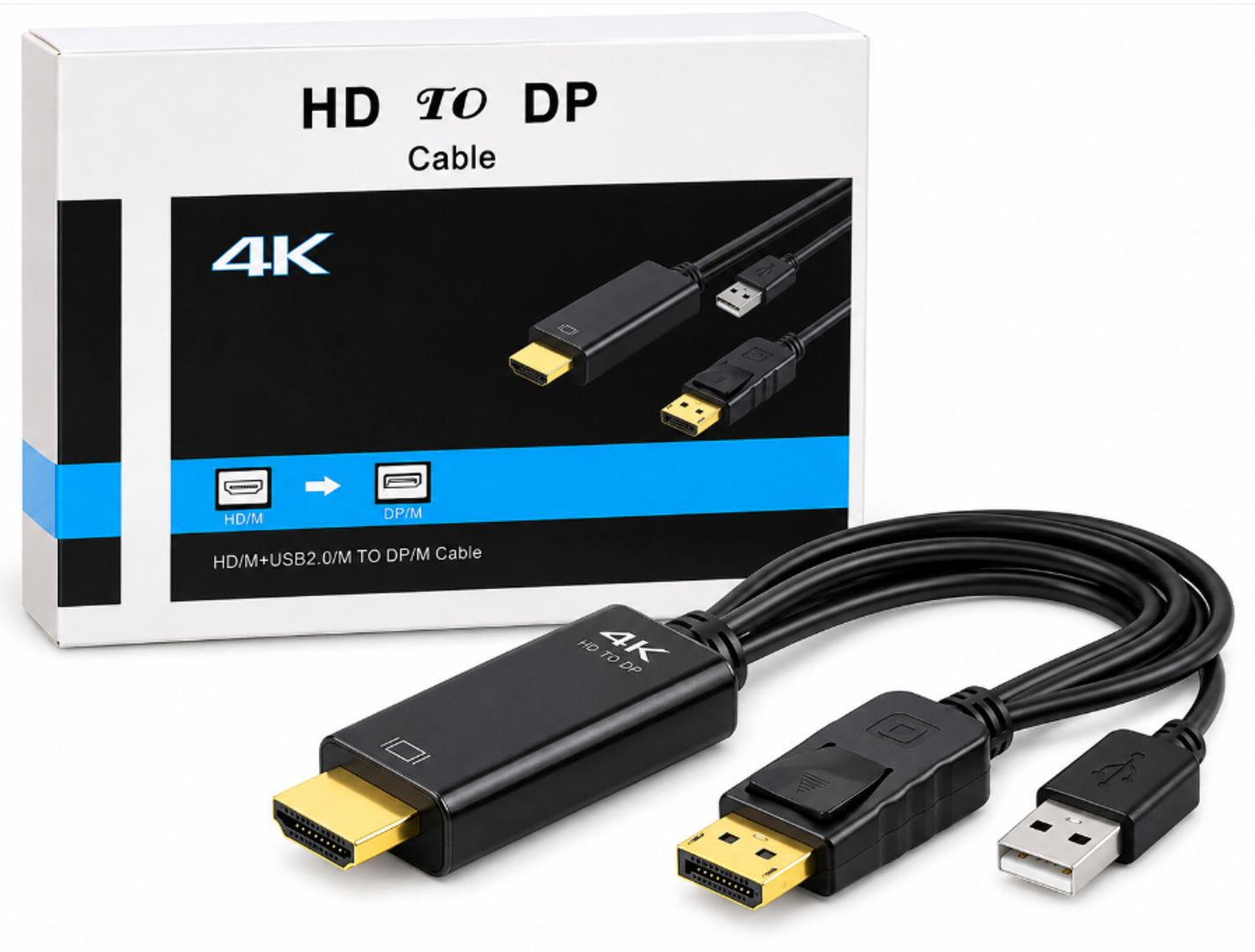 Cable HDMI a DisplayPort 4K
