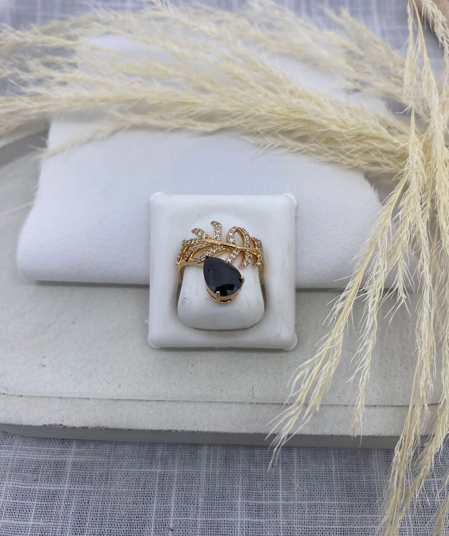 Anillo, negro, oro rosa, covergold 