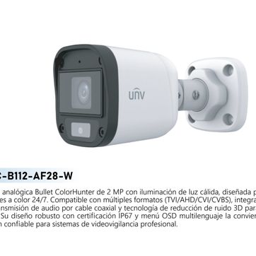 Imagen del producto CAMARA BALA COLORHUNTER 2MP UNIVIEW 