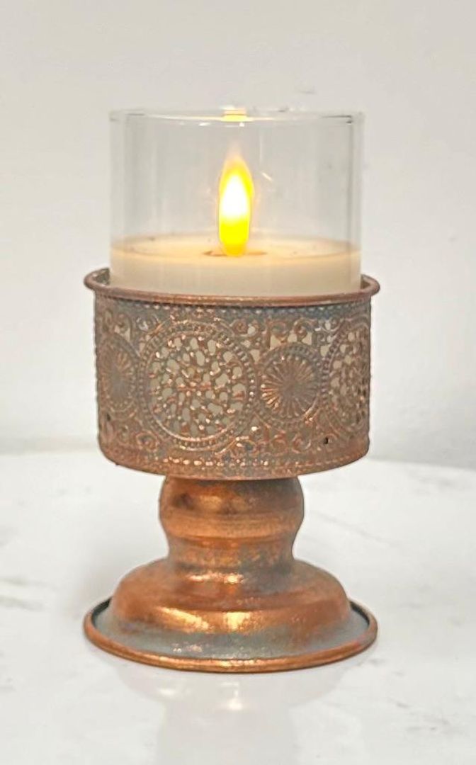 Porta Vela Rose Gold