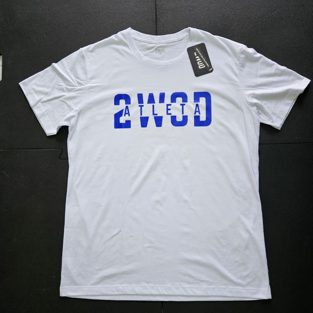 T-SHIRT ATLETA HOMBRE BLANCA