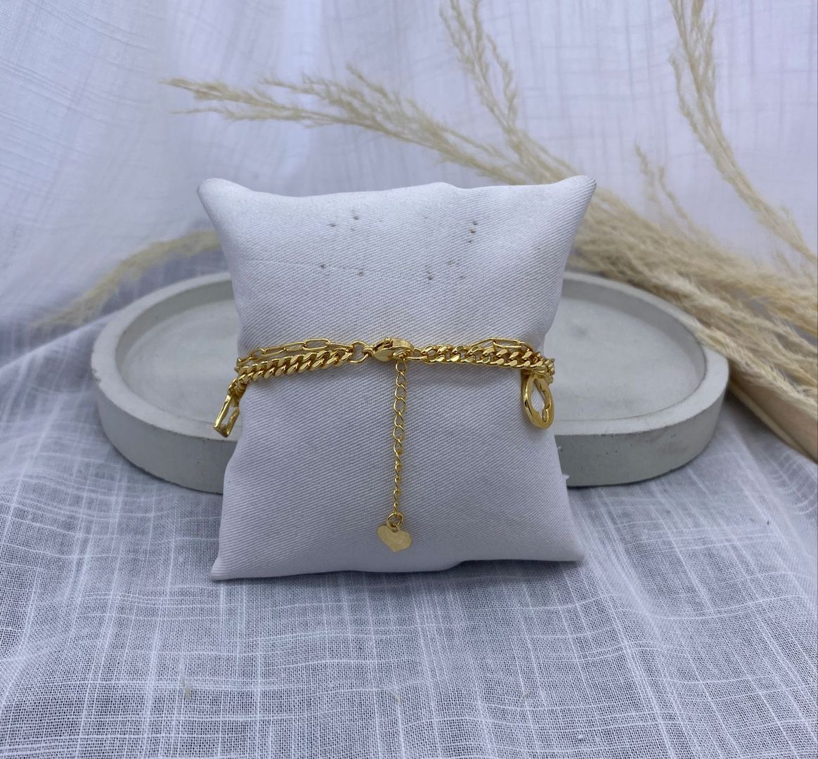 Pulsera de lujo, dorado, covergold 
